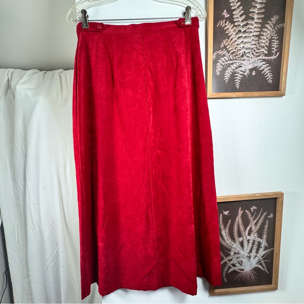 Sag Harbor Red Midi Women's Skirt(12)